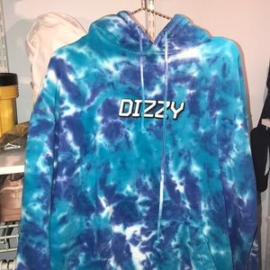 Tana Mongeau Blue Dizzy Tie Dye Hoodie
